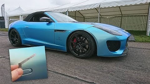 How to open and start a Jaguar F Type with a flat battery