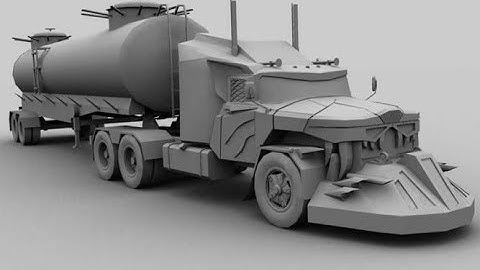 3ds max tutorial- how to model truck part  3 in Urdu/ Hindi