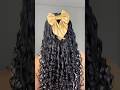 Penteado com laço???? usei os produtos da linha banho de verniz da @ForeverLissOficial #cabelo