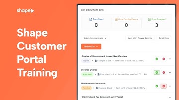 Shape CRM Customer Portal Training