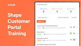 Shape CRM Customer Portal Training screenshot 4