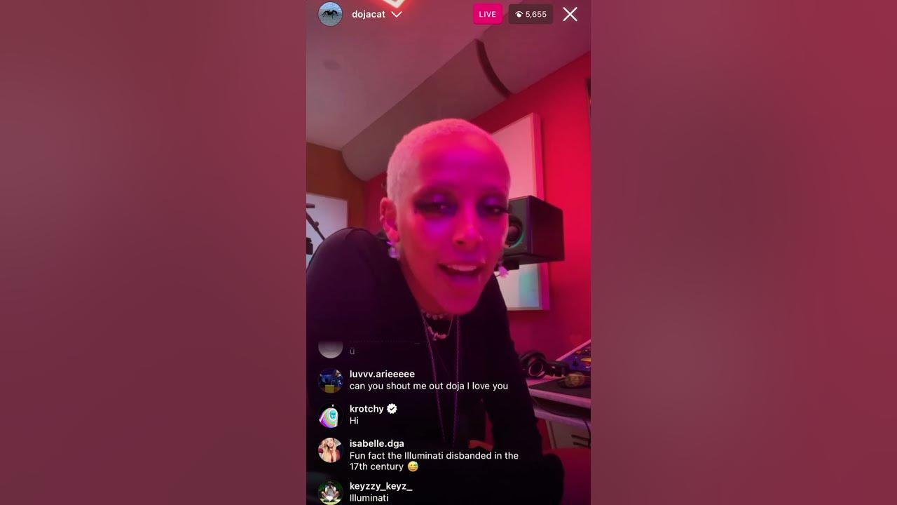 Doja cat addressing her “Eyes Wide Shut” themed birthday party - YouTube