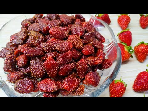 🍓Çiyələk qurusu.Как сушить клубнику.Цукаты