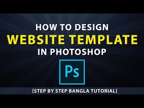 Cara Desain Website Template di Photoshop [Step by Step Bangla Tutorial]