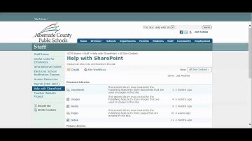 Navigate once logged in to SharePoint: Site Actions
