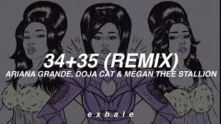 Ariana Grande - 34 + 35 (Remix) (feat. Meghan Thee Stallion \& Doja Cat) (Traducido al español)