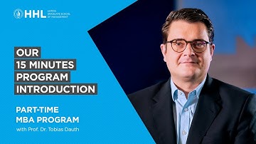 Part-time MBA Program Introduction Session with Prof. Dr. Tobias Dauth