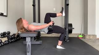 Single Leg Weighted Hip Thrust