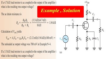 Effect of an AC Load on Voltage Gain || Example , Solution || Mian Electric Repair