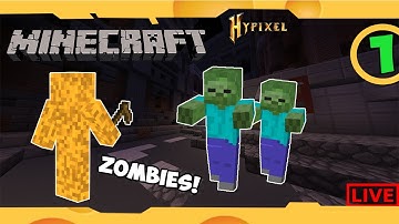 NEW HYPIXEL PTL GAME!? (Zombies) #1 - Live
