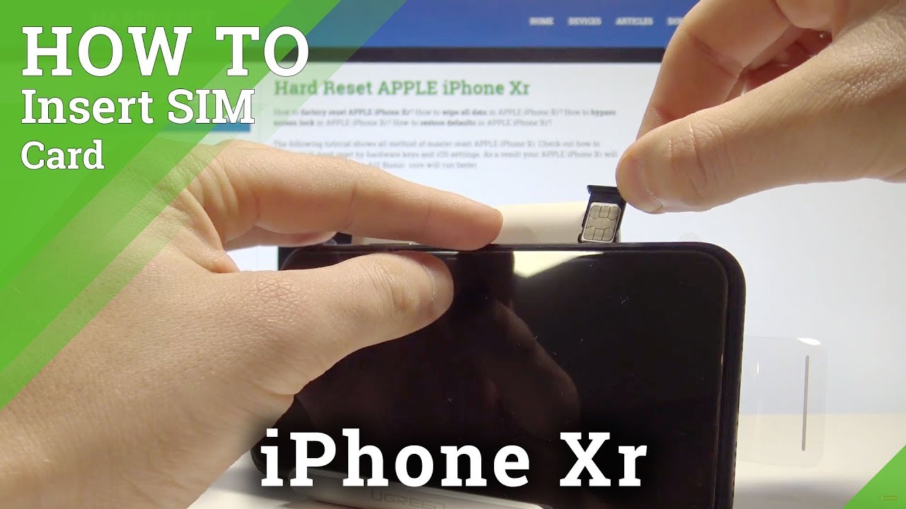 How To Install Sim In Iphone Xr Insert Nano Sim Card Tutorial