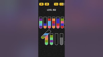 Water Sort Puzzle Level 952 Walkthrough Solution Android/iOS 💦