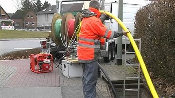 Fiber cable Multi flow blowing system by Bagela GErmany
