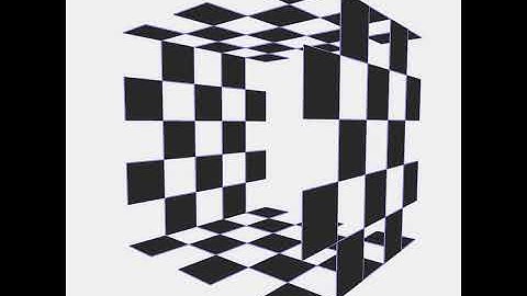 Checkered pattern box. Draw by openFrameworks