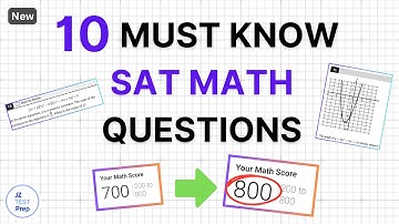 [November SAT Math] 10 Must Know SAT MATH Questions (2025)