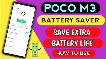 How To Use Battery Saver On Poco M3/ How To enable battery saver settings on poco M3 device