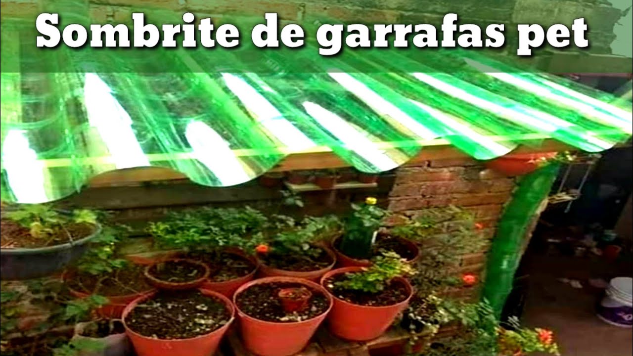 Sombrite usando apenas garrafas pet