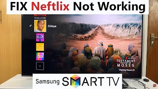 how to fix netflix not working on samsung smart tv