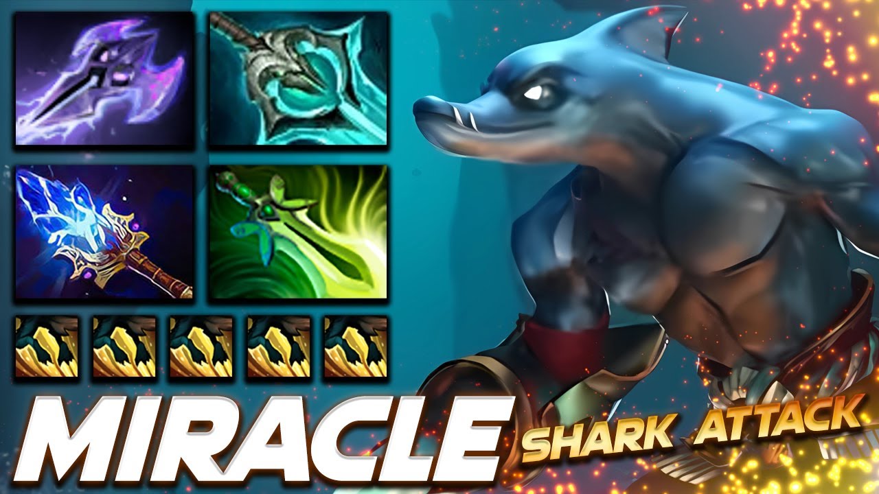 Miracle Slark Shark Attack - Dota 2 Pro Gameplay [Watch & Learn]