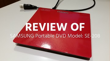 Samsung Portable DVD drive (SE-208) Review
