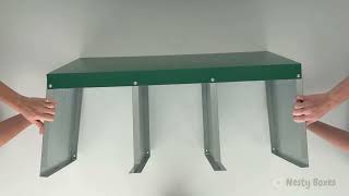 How To Set Up Nesty's Triple Rollaway Nesting Boxes (External and Internal) Rollaway Nesting Box Double Internal And External