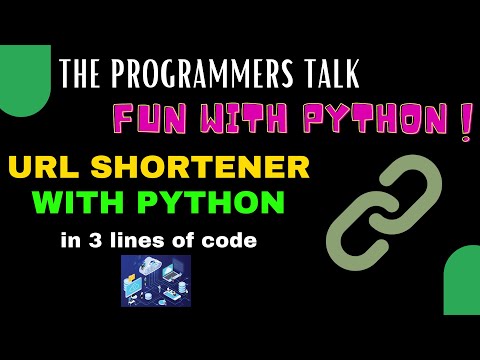 URL Shortener in 3 lines of Code | Fun with Python | Venkata Sreeram