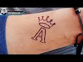 How to make a name tattoo on hand  a letter tattoo with wings  a tattoo picture 