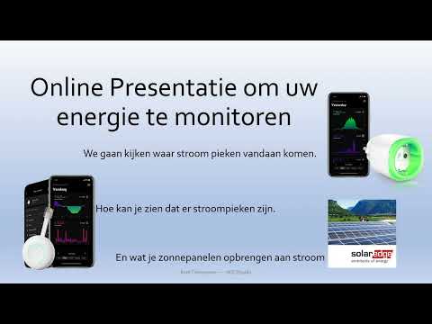 Online Presentatie om uw energie te monitoren juni 2022