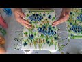 729 how to paint an abstract flower garden  easy fluid art painting  step by step tutorial