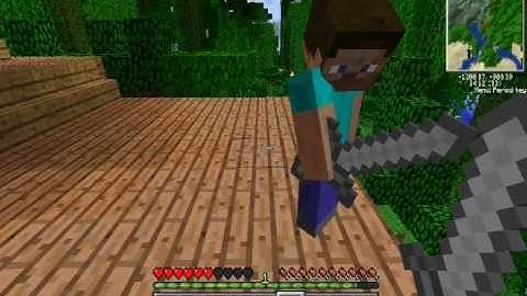 Minecraft - Tekkit 01 - The Beginning - Building a tree house