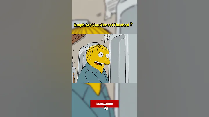 Ralph Are You Almost Finished? #thesimpsons