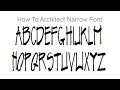 How to Write Like an Architect | Creating a Narrow Architectural Font