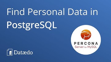 Find personal data in Percona Server databases (PII, GDPR) – Dataedo tutorial