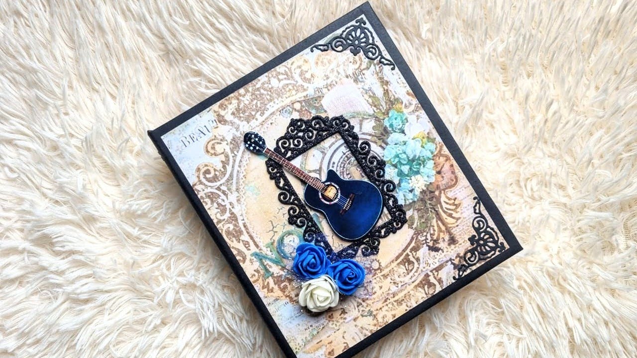 Scrapbook idea/Music theme scrapbook /how to make scrapbook. - YouTube