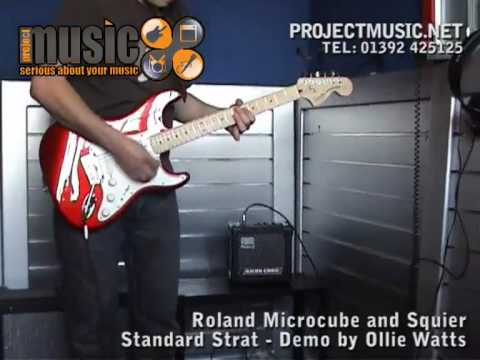 Roland Microcube and Standard Squier Demo