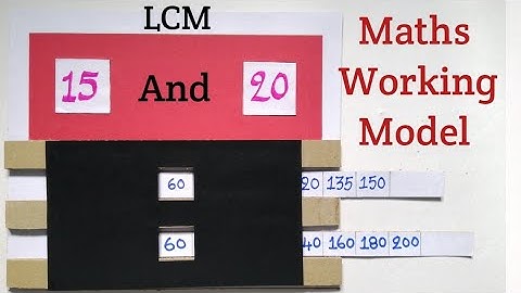 Maths Working Model on LCM | Maths Working Model lcm | Maths Project on lcm