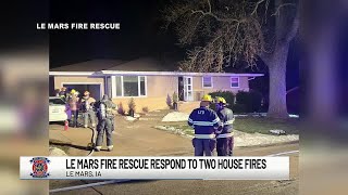 No major injuries reported after two fires break out in Le Mars, IA