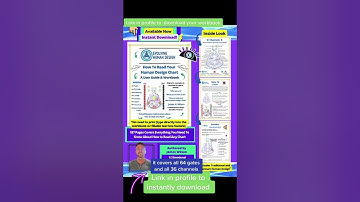 How To Read Your Human Design Chart User Guide & Workbook [link in profile to download] #humandesig