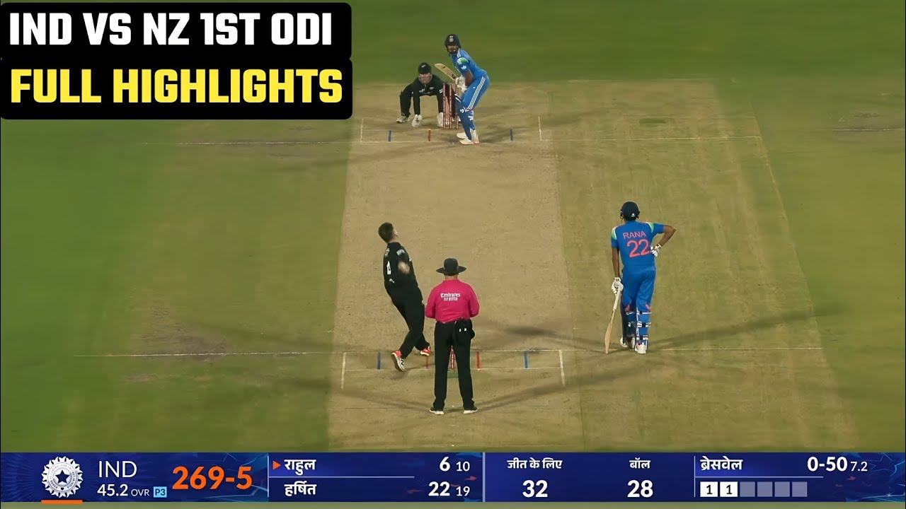 India vs New Zealand 1st Odi Match Highlights 2026 | IND vs NZ 1st Odi ...