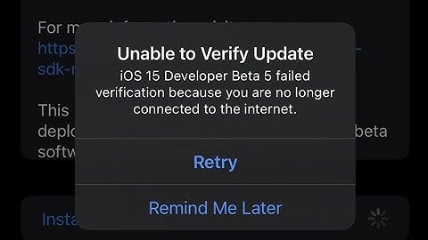 iOS 15: Unable to Verify Update error on iPhone and iPad [Fixed]