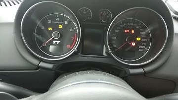 Audi tt staging (needle sweep) with red fis.