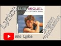 LUIS MIGUEL - LA INCONDICIONAL - LYRICS & English Translation