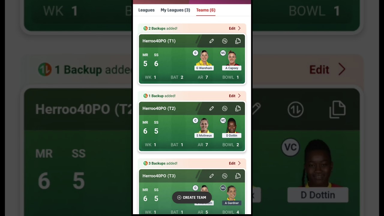 "MR vs SS Dream11 Team Prediction | Today Match Best Team 🔥 