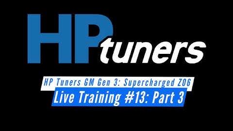HP Tuners Live Training: C5 Supercharged Z06 Part 3 | Evans Performance Academy