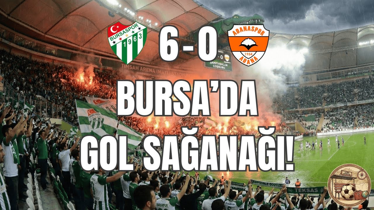 Taraftar Çıldırdı, Gol Yağdı! | Bursaspor - Adanaspor Maç Hikayesi