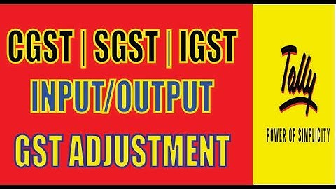 Input tax & output tax Gst Adjustment Entries in Tally Erp 9 | itc claim | gst return | Hindi