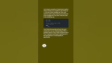 Python conditional one or the other but not both #shorts