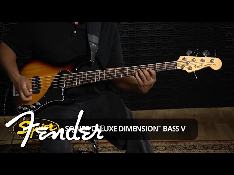 Squier Deluxe Dimension Bass V Demo | Fender