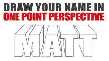 How to make your name in 1 point perspective