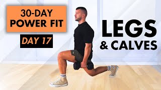 Day 17: 35-Min LEGS and CALVES Intense, Intense Workout at Home | 30-DAY POWER FIT
